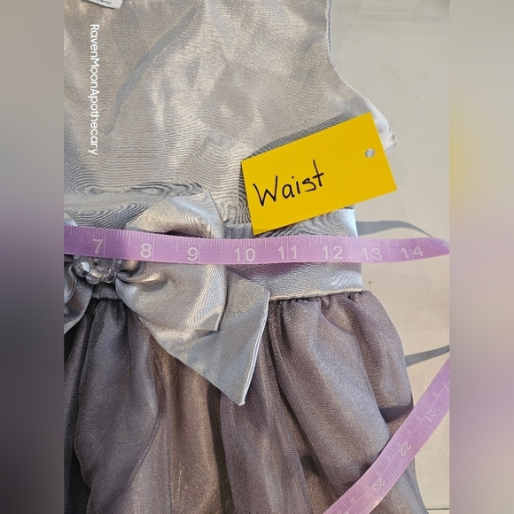 Hoilday Editions Girls Sliver Dress large 10/12 - Picture 10 of 14
